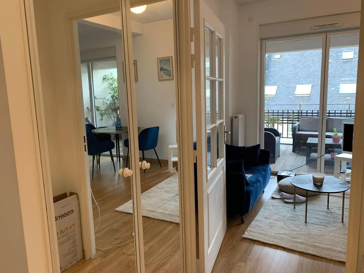 Appartement Centre Ville Avec Terrasse Et Parking Securise Rennes 0*,